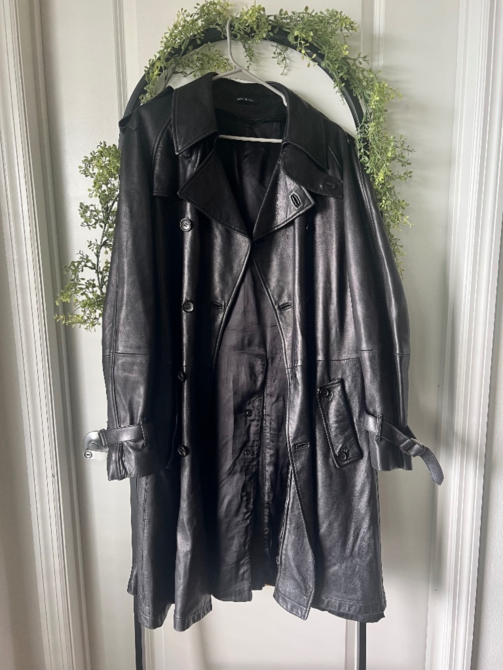 Gucci Leather Trench Coat